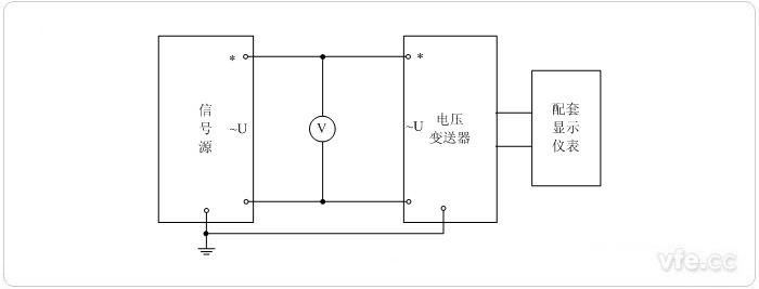 數(shù)字輸出電壓變送器電壓校準(zhǔn)接線圖 數(shù)字輸出電壓變送器電壓校準(zhǔn)接線圖