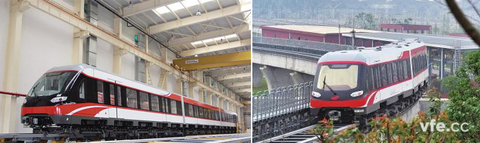 運(yùn)行中的長(zhǎng)沙磁浮快線(xiàn)