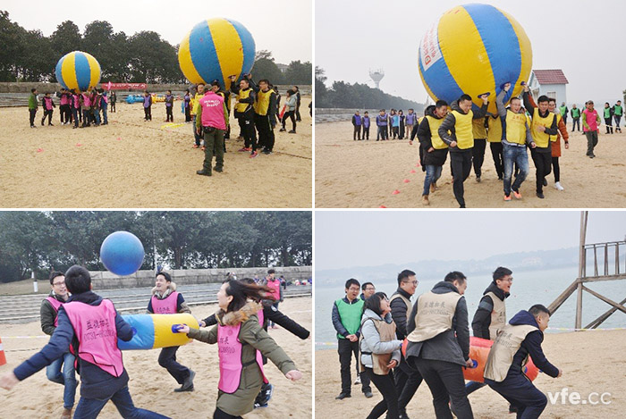 鴻運(yùn)彩球、眾星捧月、瘋狂毛毛蟲(chóng)和拔河比賽